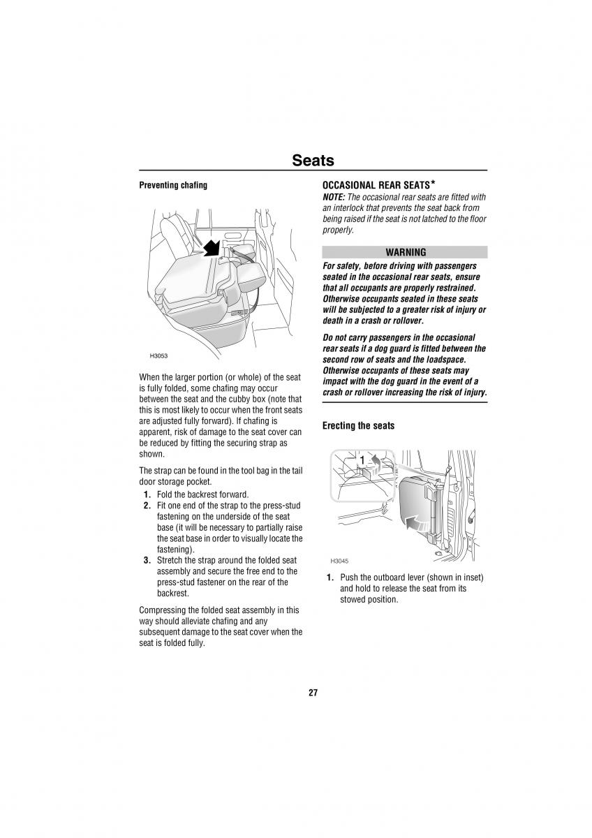 manual  Land Rover Discovery II 2 owners manual / page 20