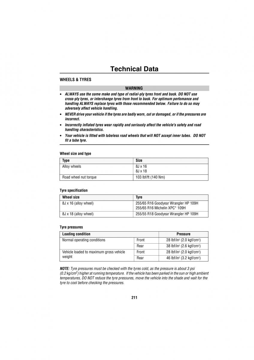 manual  Land Rover Discovery II 2 owners manual / page 204