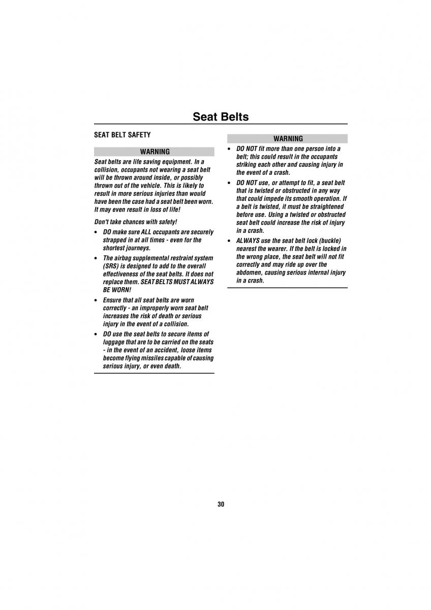 Land Rover Discovery II 2 owners manual / page 23