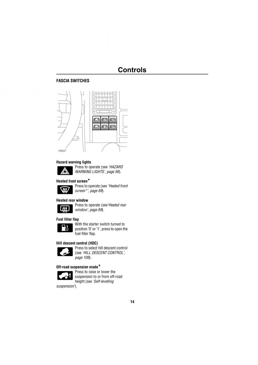 Land Rover Discovery II 2 owners manual / page 7