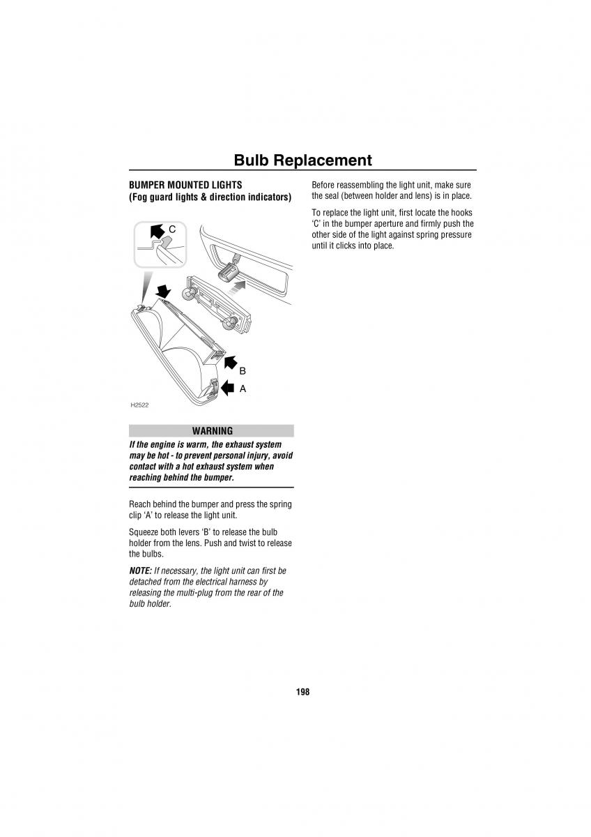 Land Rover Discovery II 2 owners manual / page 191