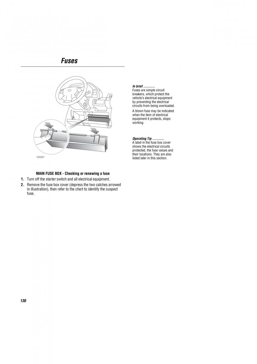 Land Rover Freelander I 1 owners manual / page 131