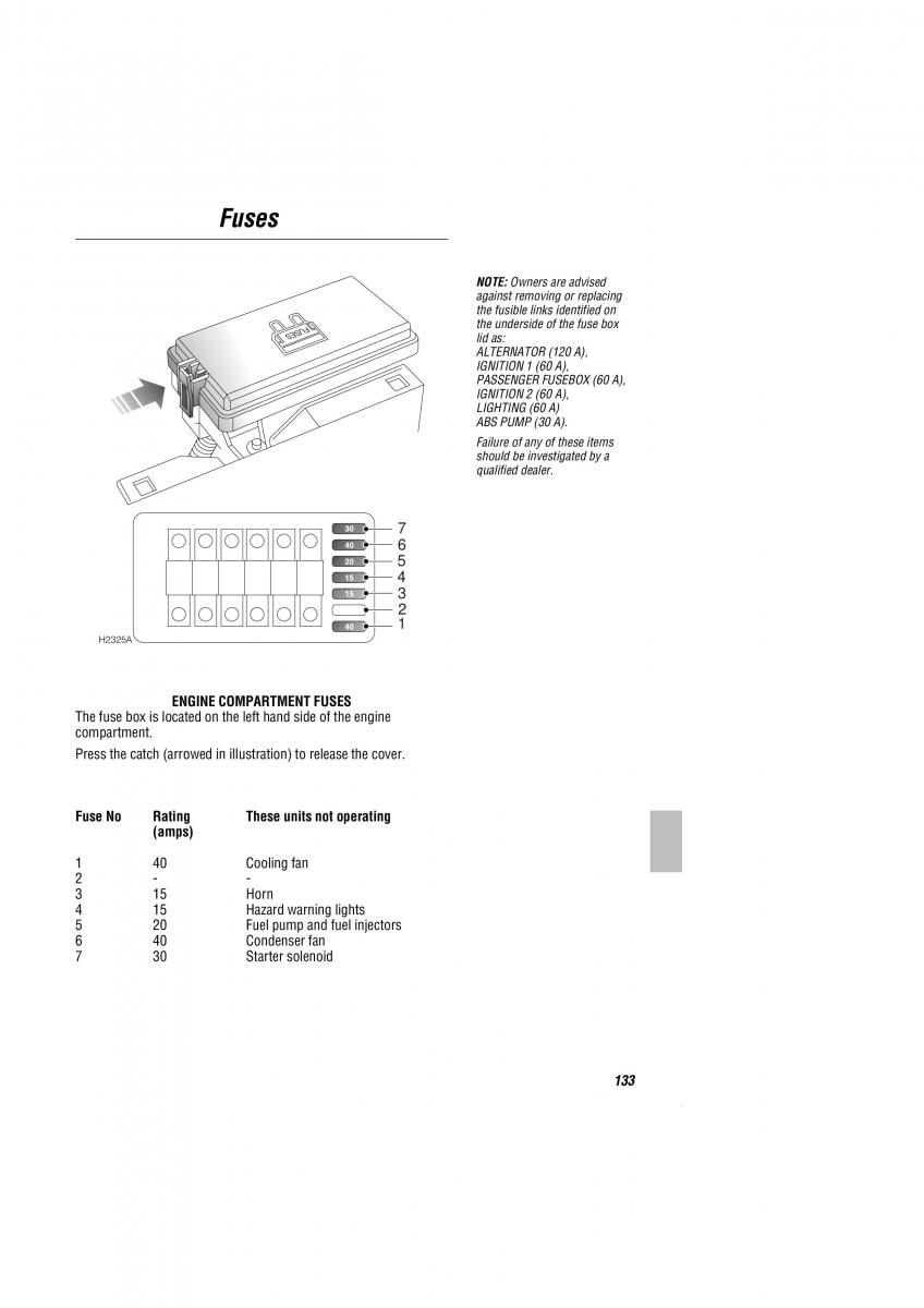 Land Rover Freelander I 1 owners manual / page 134