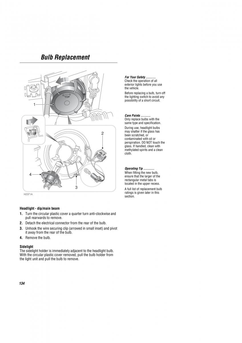 Land Rover Freelander I 1 owners manual / page 135