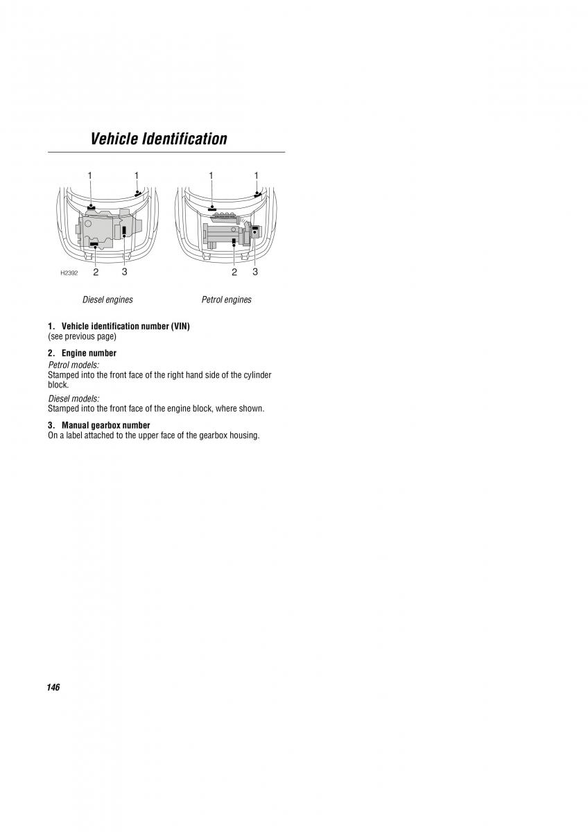 manual Land Rover Freelander Land Rover Freelander I 1 owners manual / page 147