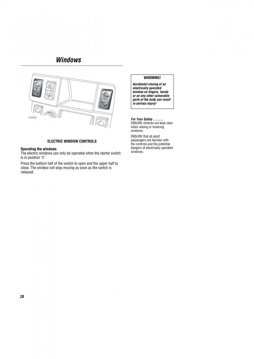 Land Rover Freelander I 1 owners manual / page 29