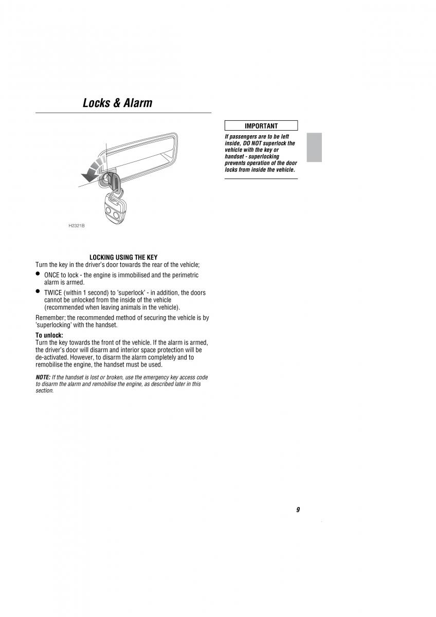 Land Rover Freelander I 1 owners manual / page 10