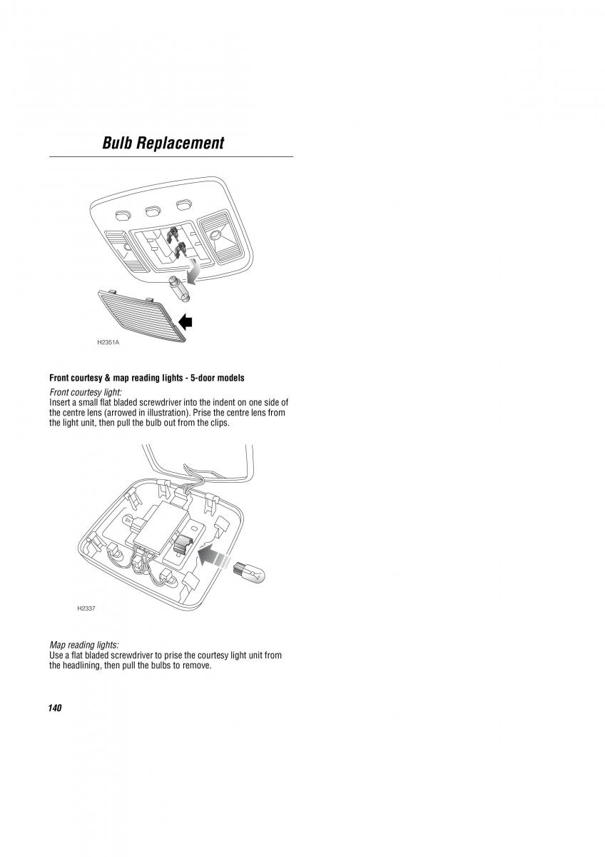 Land Rover Freelander I 1 owners manual / page 141