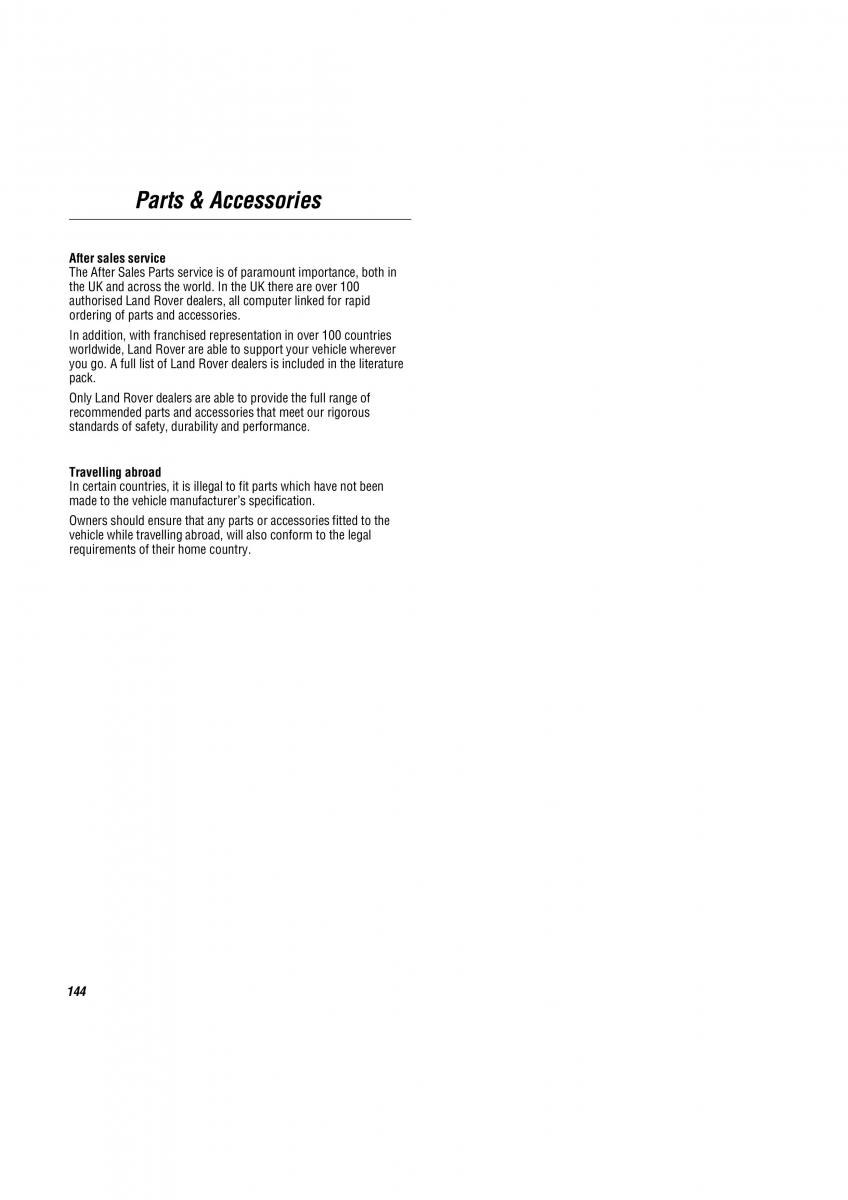 Land Rover Freelander I 1 owners manual / page 145