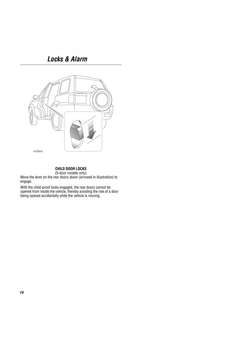Land Rover Freelander I 1 owners manual / page 15