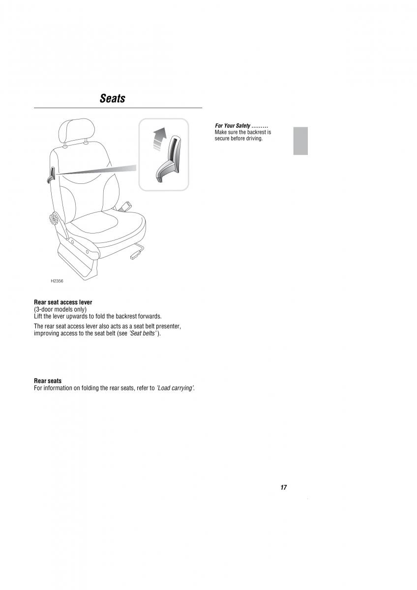 Land Rover Freelander I 1 owners manual / page 18