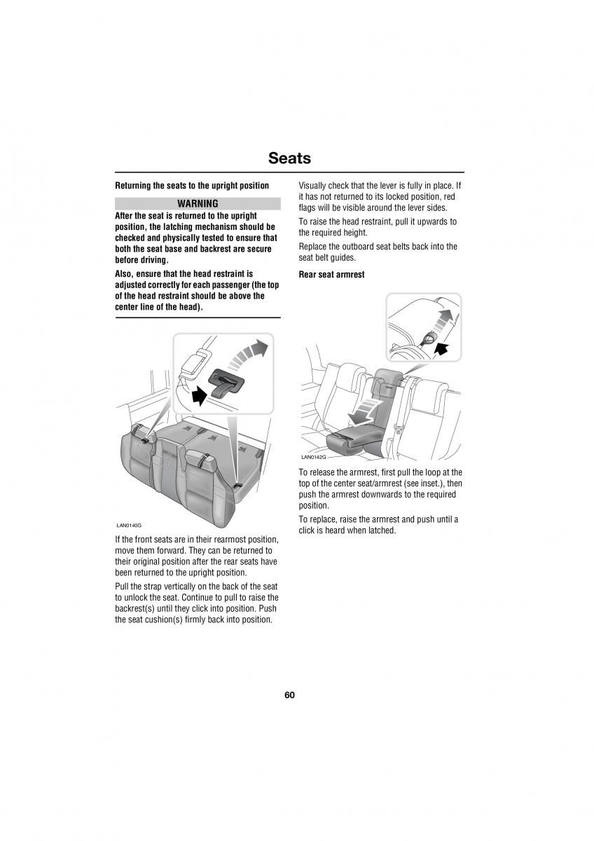 Land Rover Range Rover III 3 L322 owners manual / page 60