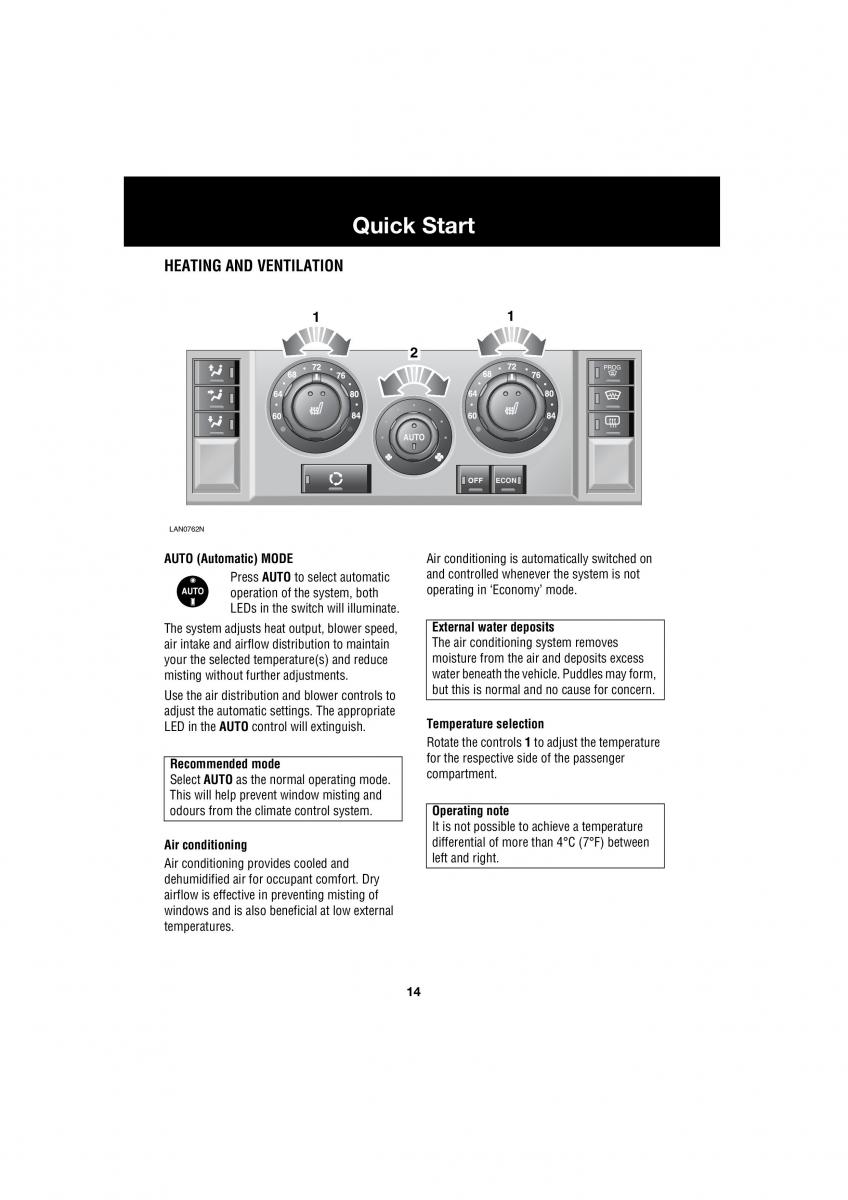 manual  Land Rover Range Rover III 3 L322 owners manual / page 14