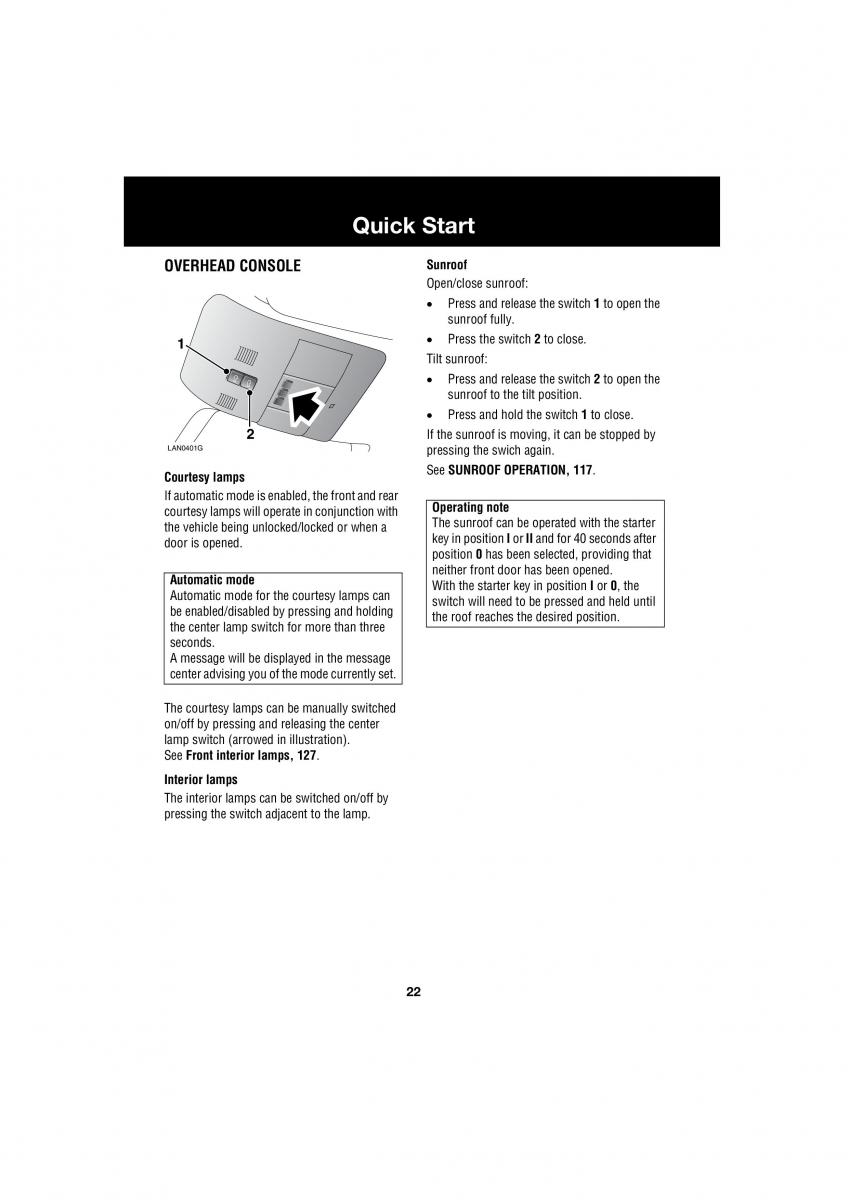 Land Rover Range Rover III 3 L322 owners manual / page 22
