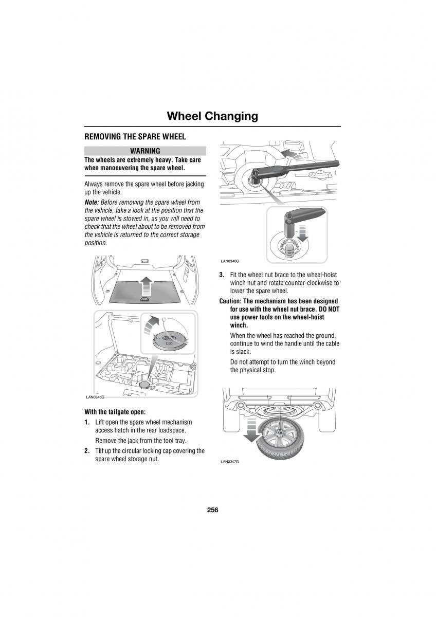 Land Rover Range Rover III 3 L322 owners manual / page 256