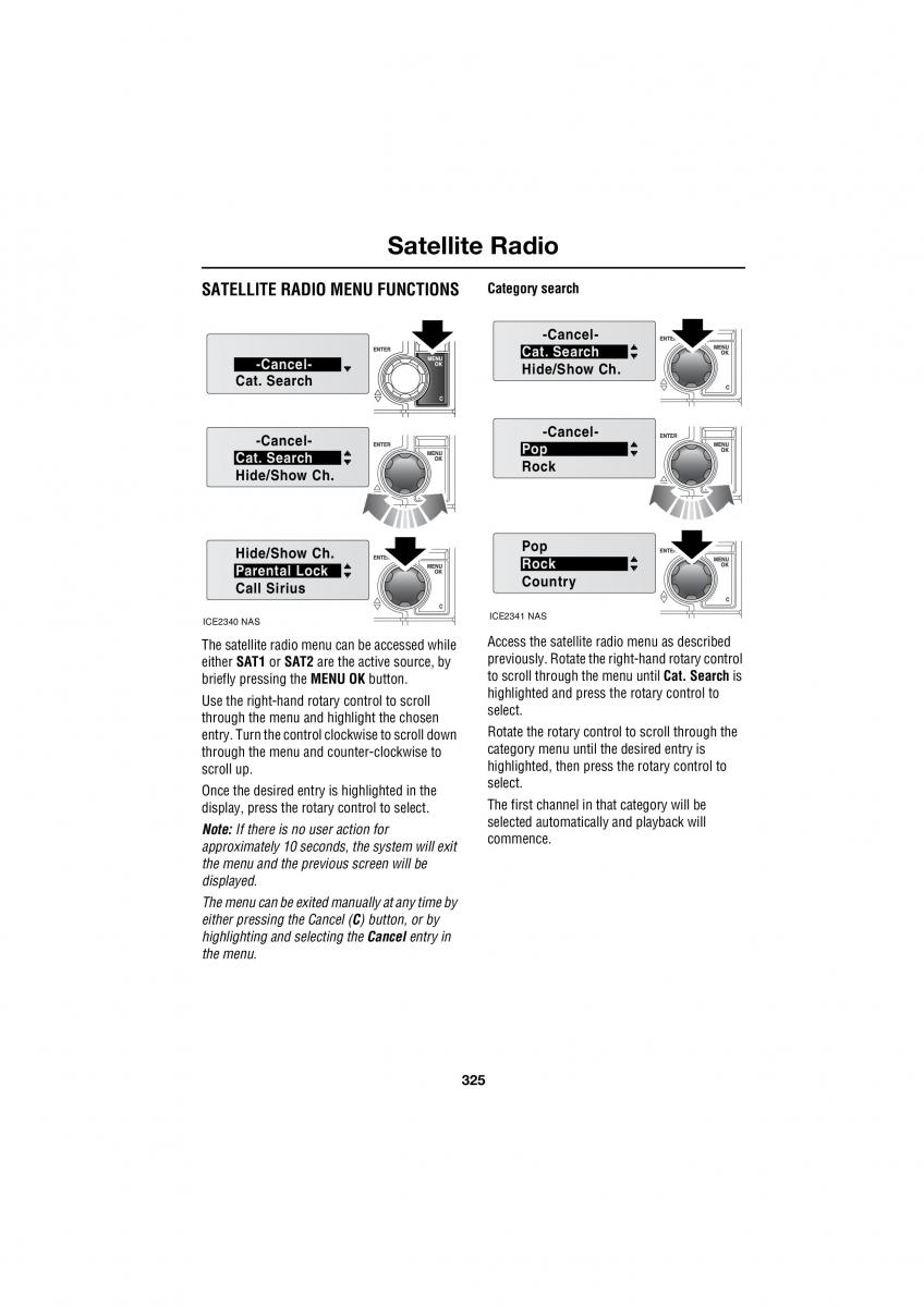 Land Rover Range Rover III 3 L322 owners manual / page 325