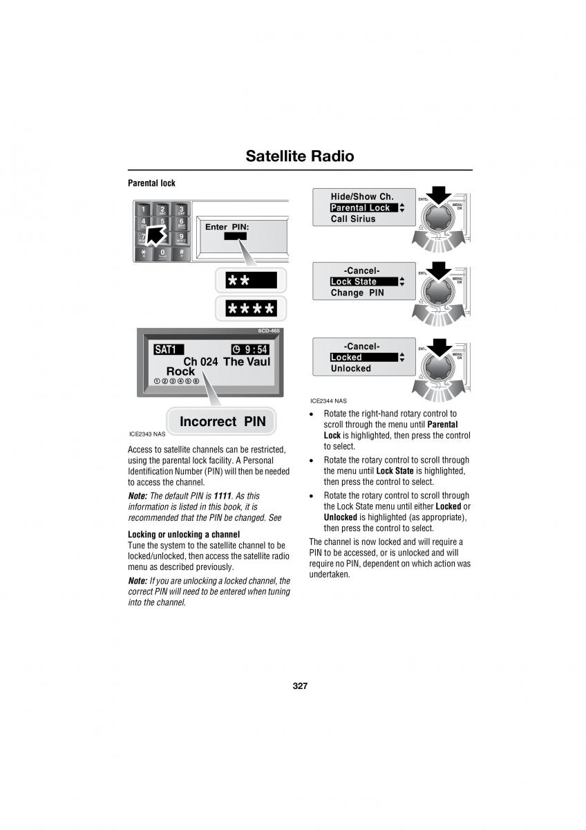 Land Rover Range Rover III 3 L322 owners manual / page 327