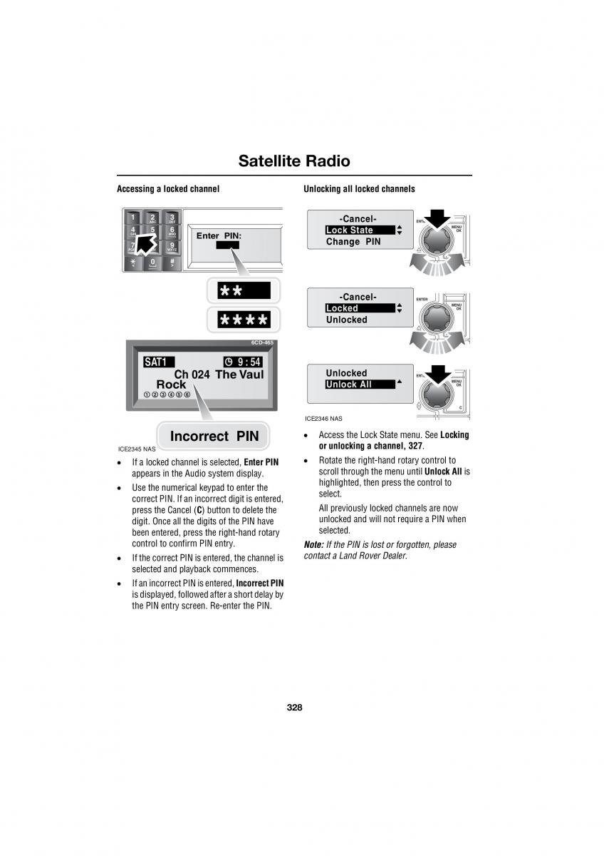 Land Rover Range Rover III 3 L322 owners manual / page 328