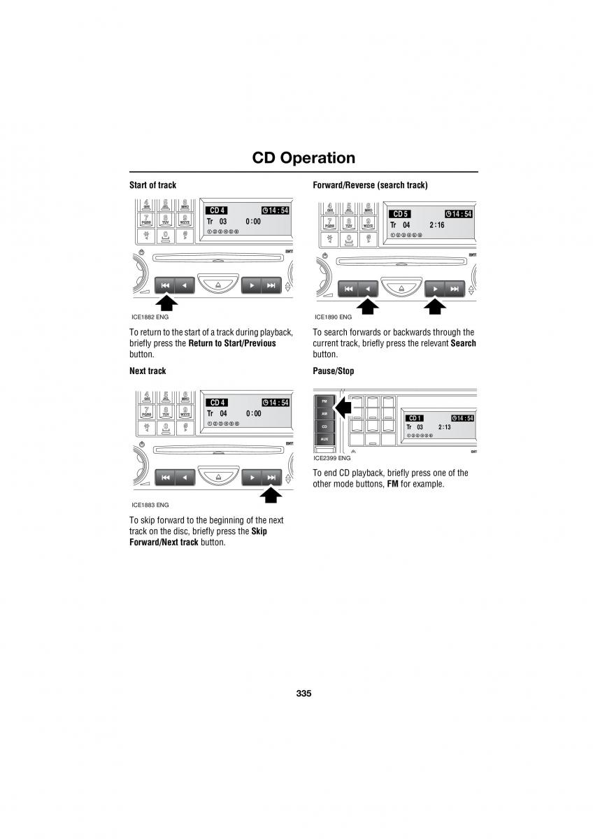 Land Rover Range Rover III 3 L322 owners manual / page 335