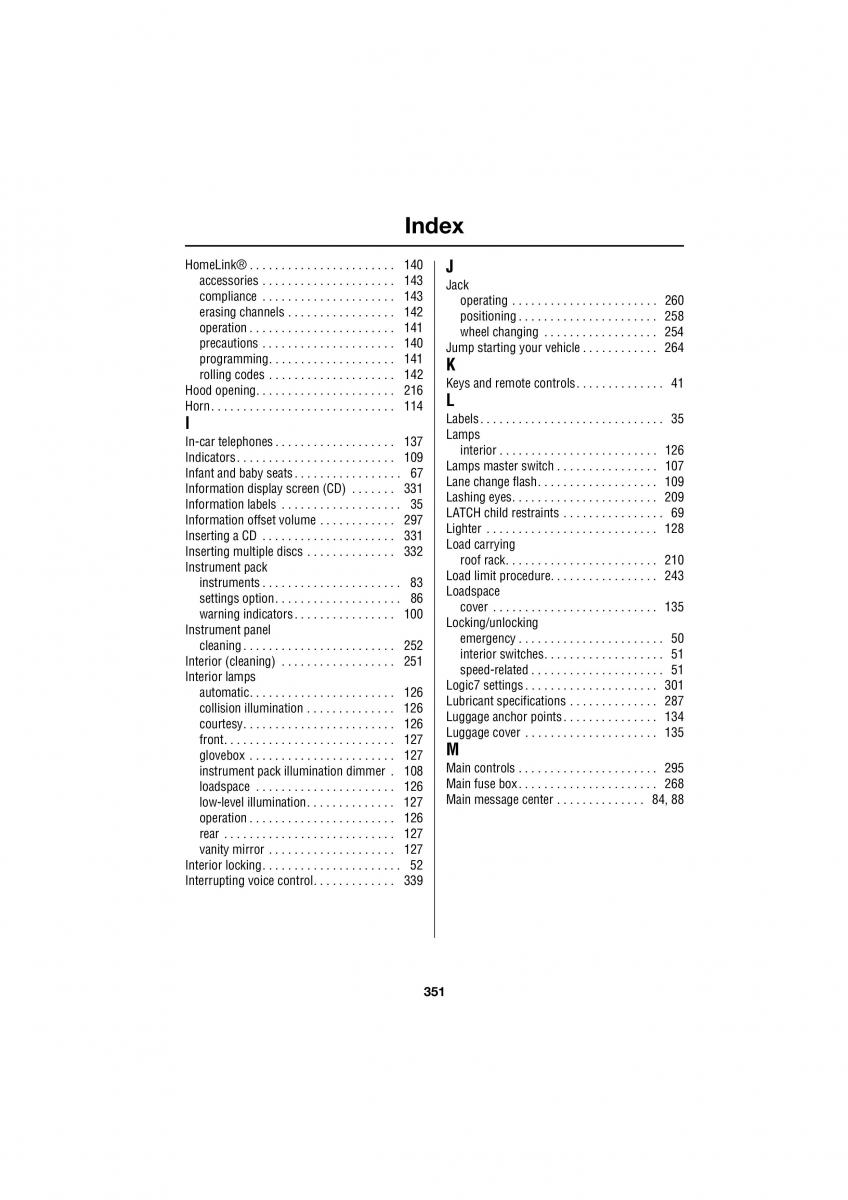 Land Rover Range Rover III 3 L322 owners manual / page 351