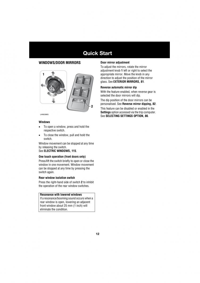 Land Rover Range Rover III 3 L322 owners manual / page 12