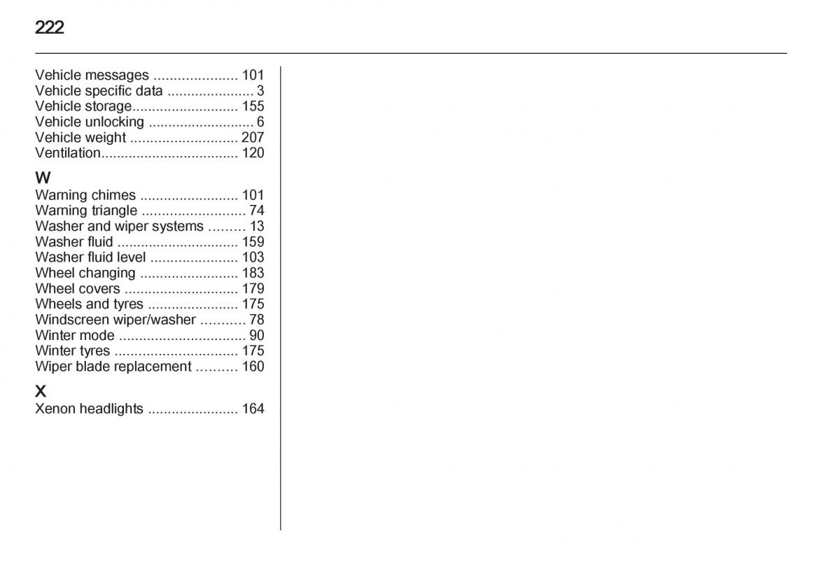 manual  Opel Zafira B owners manual / page 222