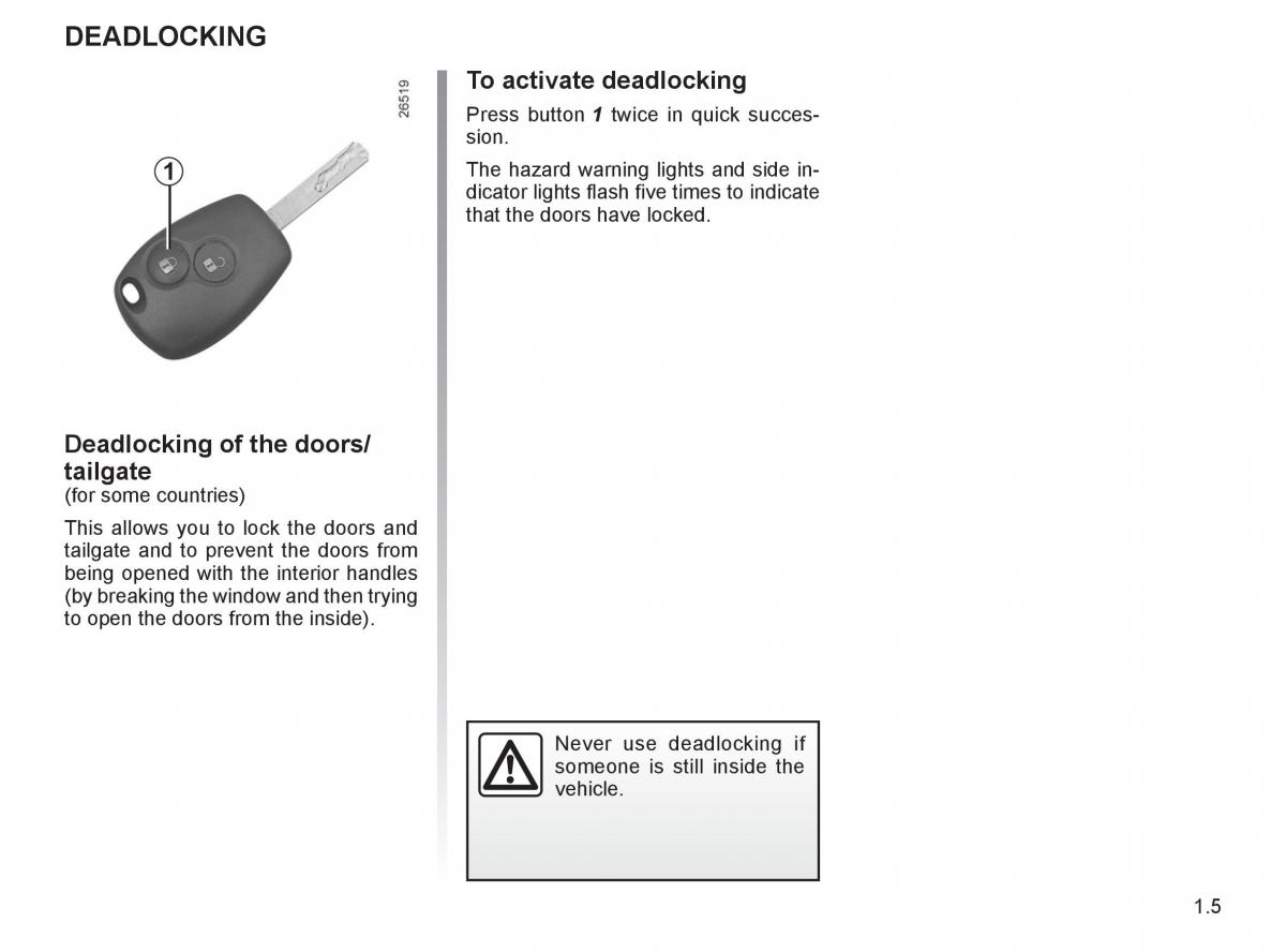 manual  Renault Twingo II 2 owners manual / page 12