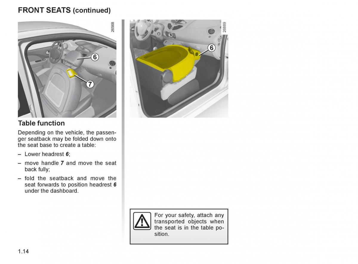 Renault Twingo II 2 owners manual / page 21