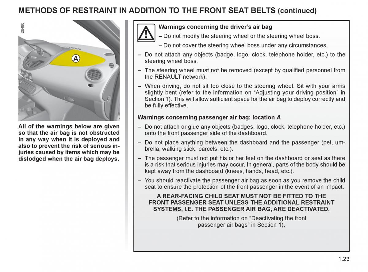 Renault Twingo II 2 owners manual / page 30