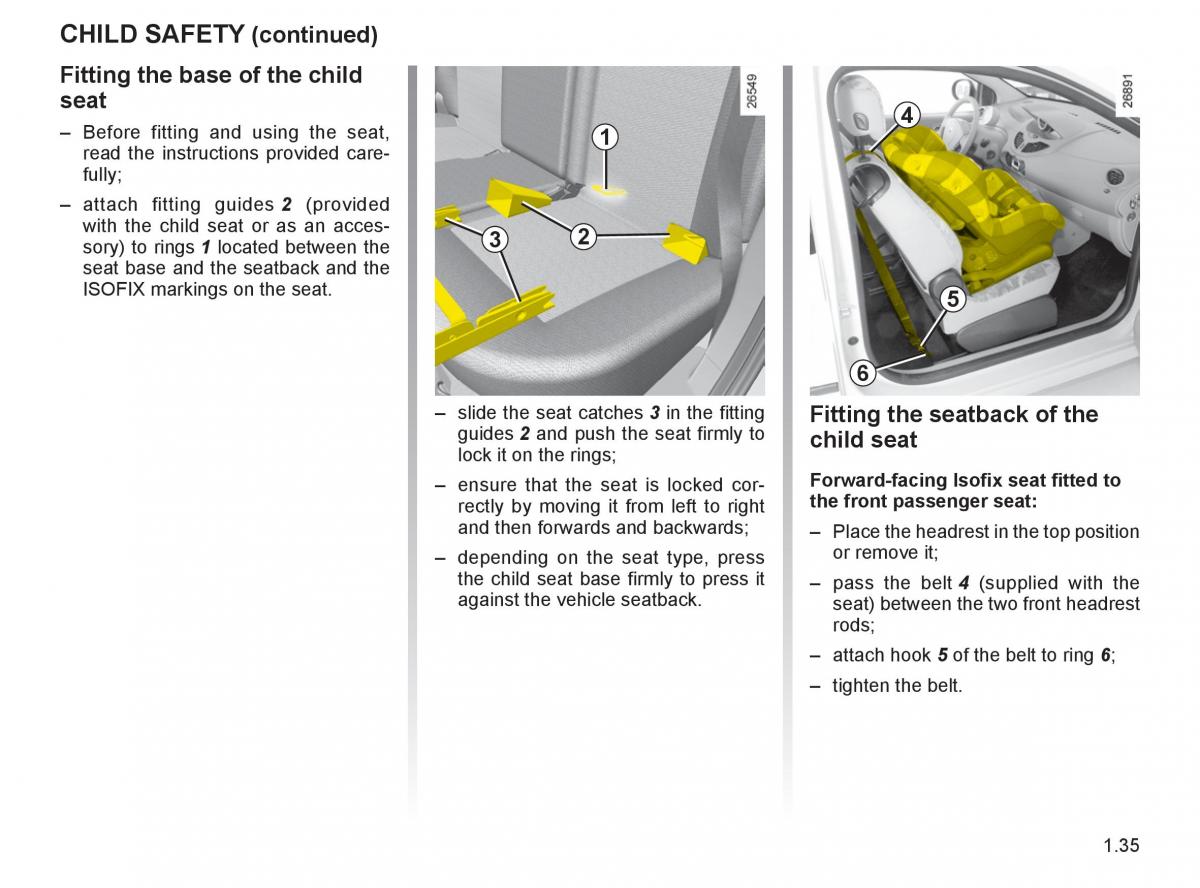 Renault Twingo II 2 owners manual / page 42