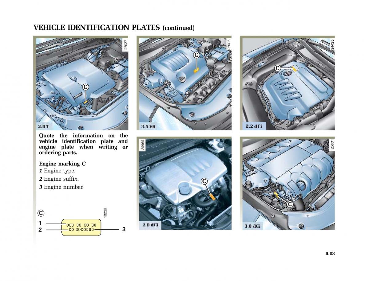 manual  Renault Vel Satis owners manual / page 222