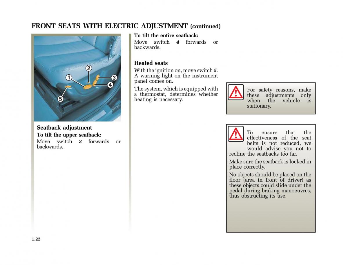 manual  Renault Vel Satis owners manual / page 31