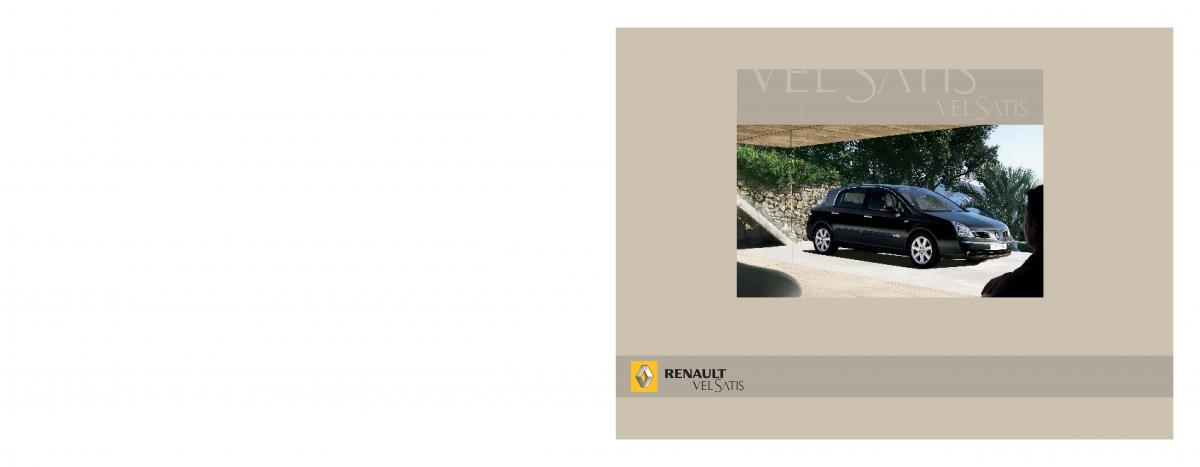 Renault Vel Satis owners manual / page 1