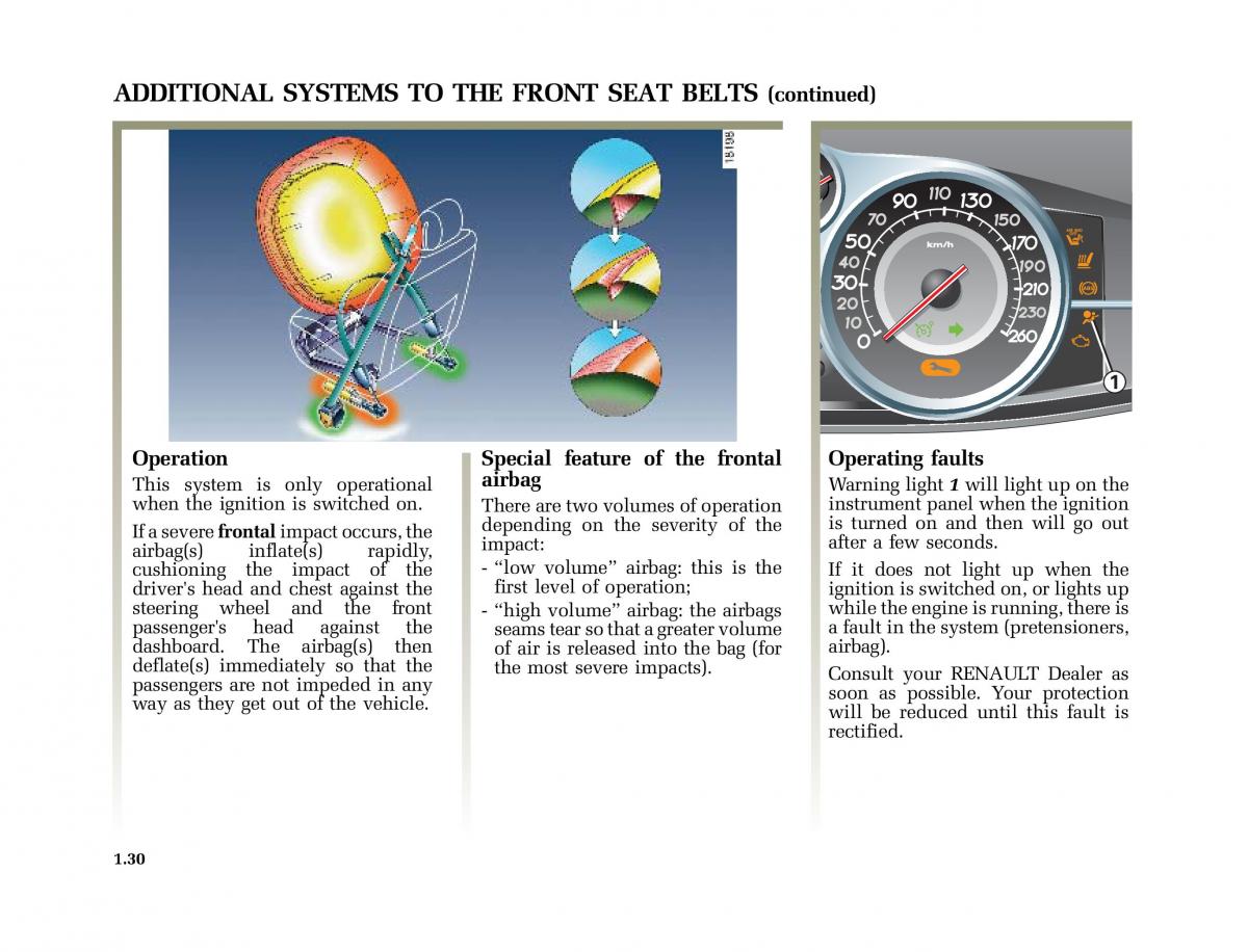 Renault Vel Satis owners manual / page 39