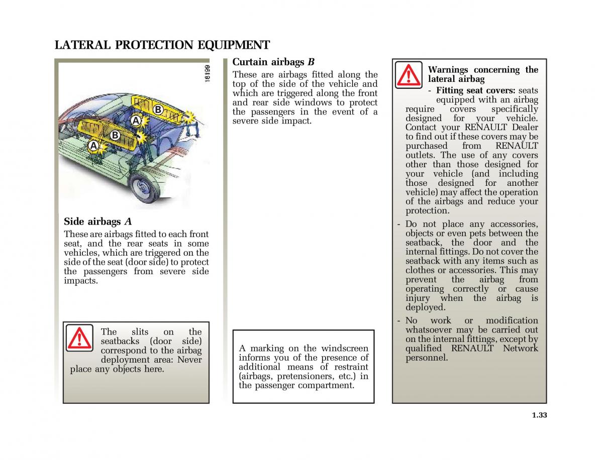 Renault Vel Satis owners manual / page 42