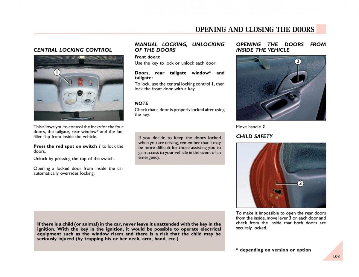 manual  Renault Espace III 3 owners manual / page 8