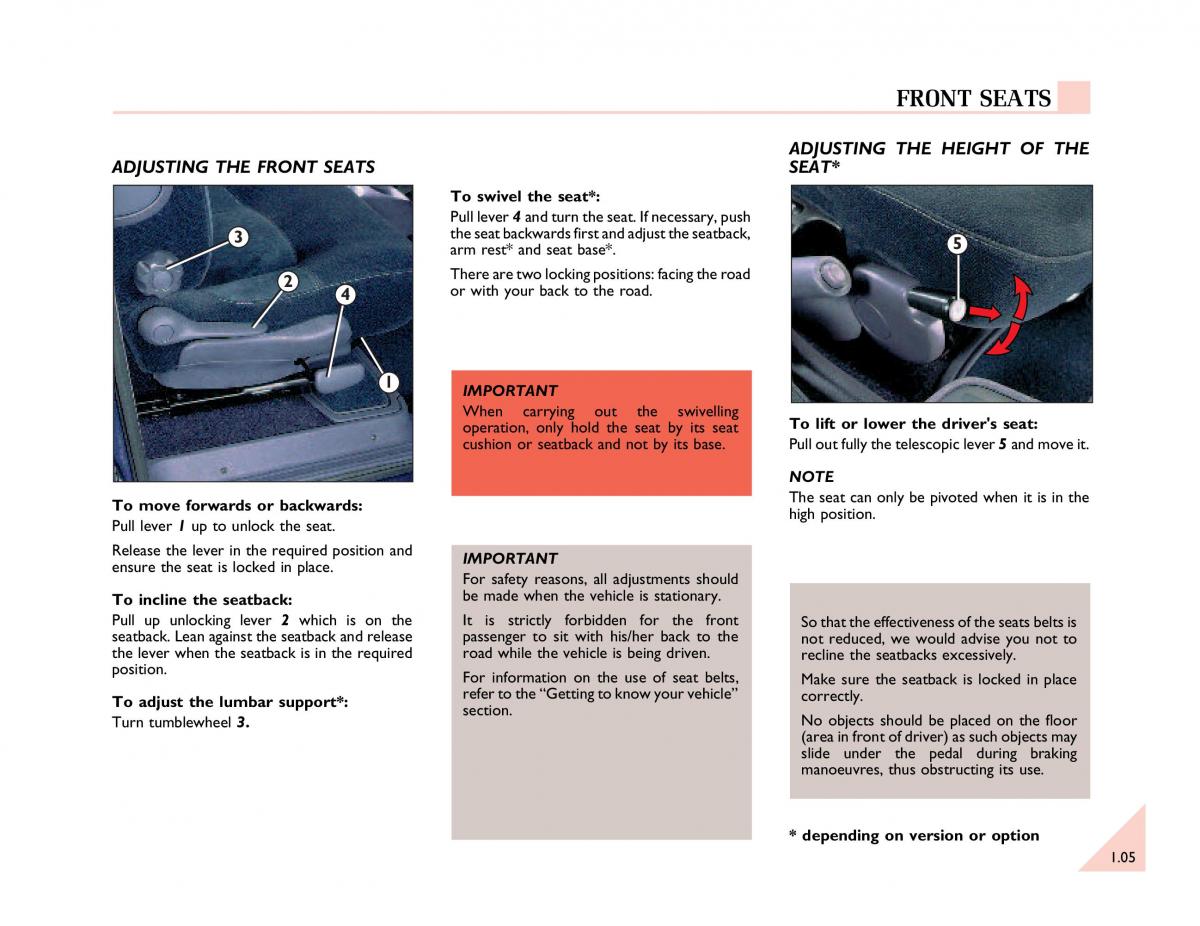Renault Espace III 3 owners manual / page 10