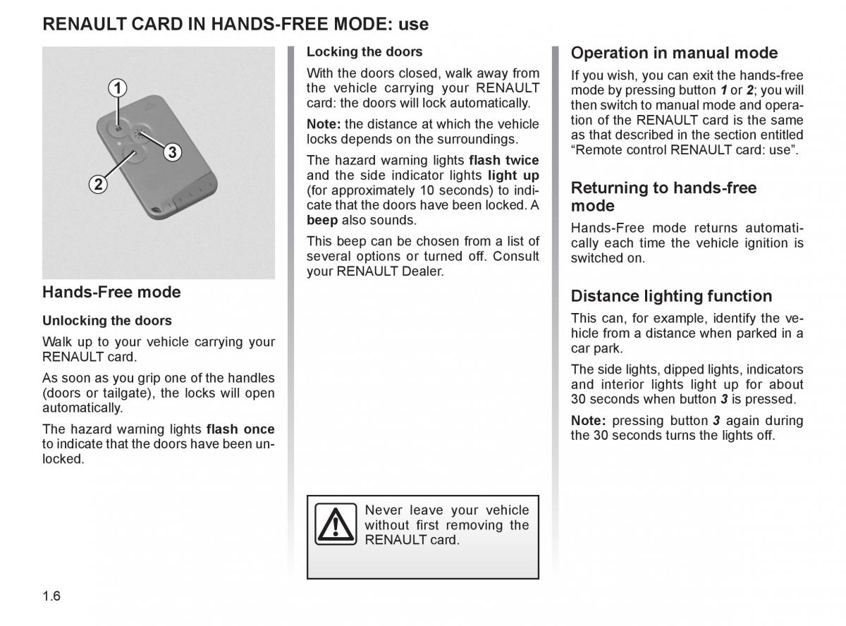 Renault Espace IV 4 owners manual / page 15
