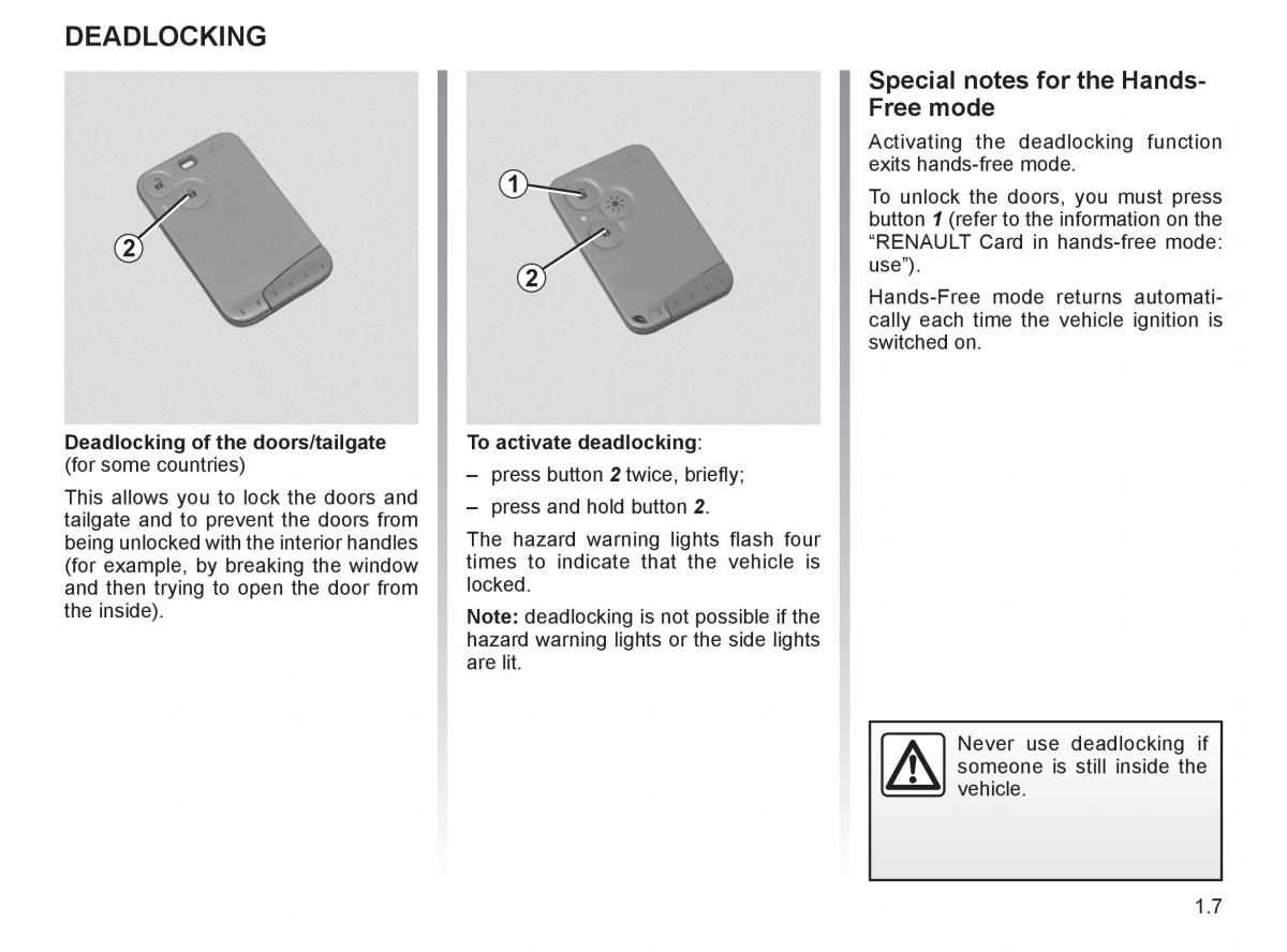 Renault Espace IV 4 owners manual / page 16