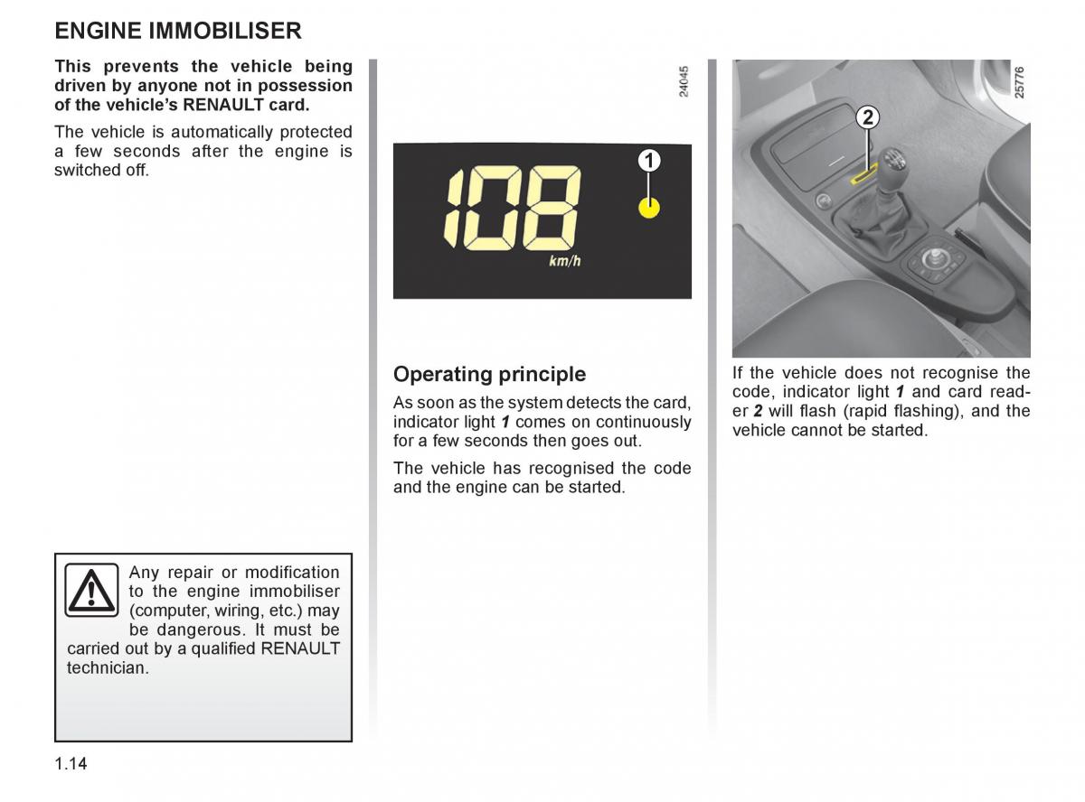 Renault Espace IV 4 owners manual / page 23