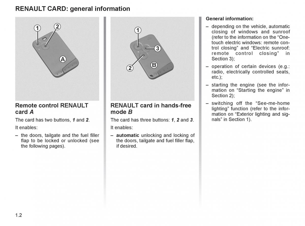 Renault Espace IV 4 owners manual / page 11