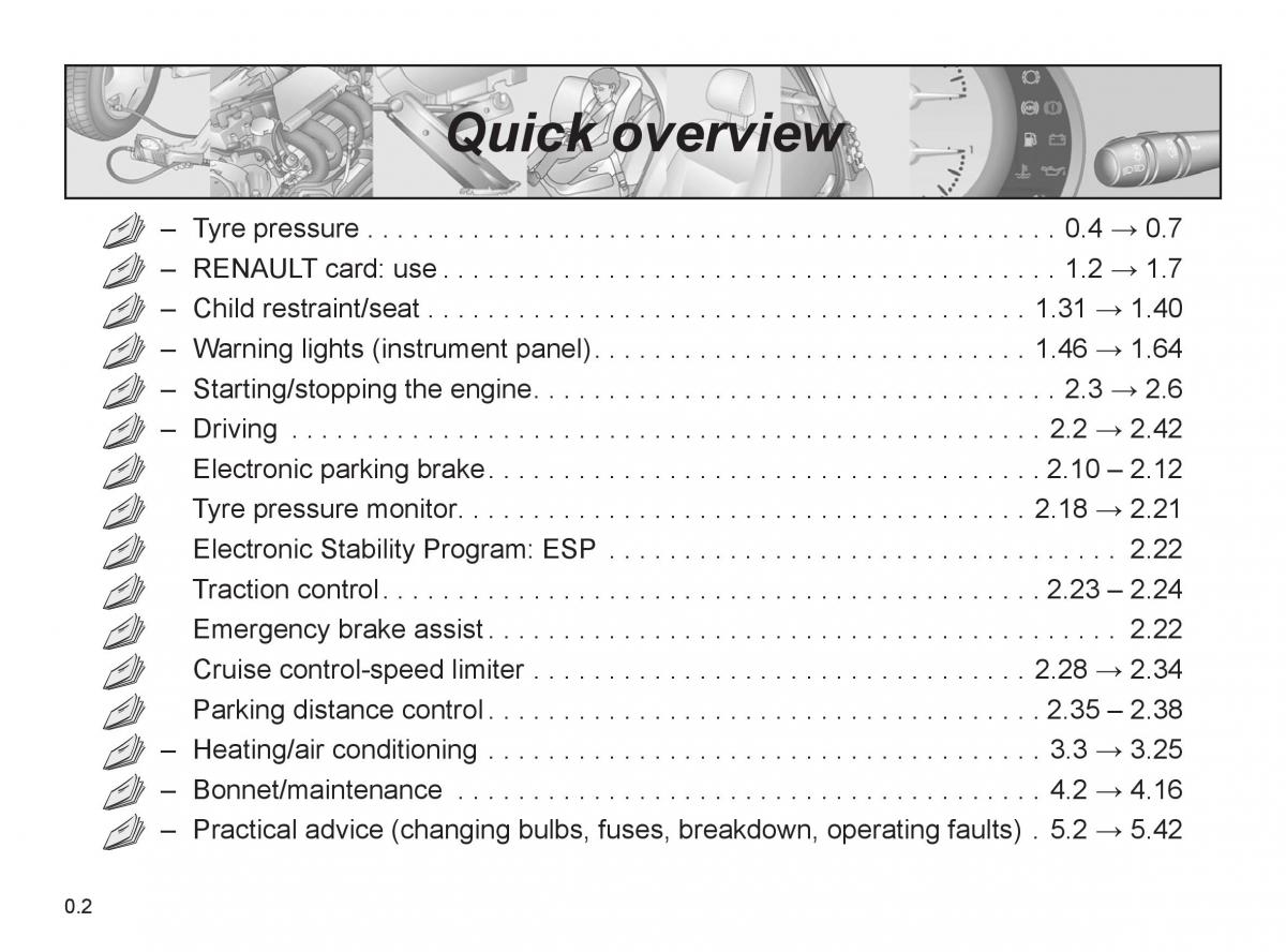 Renault Espace IV 4 owners manual / page 3