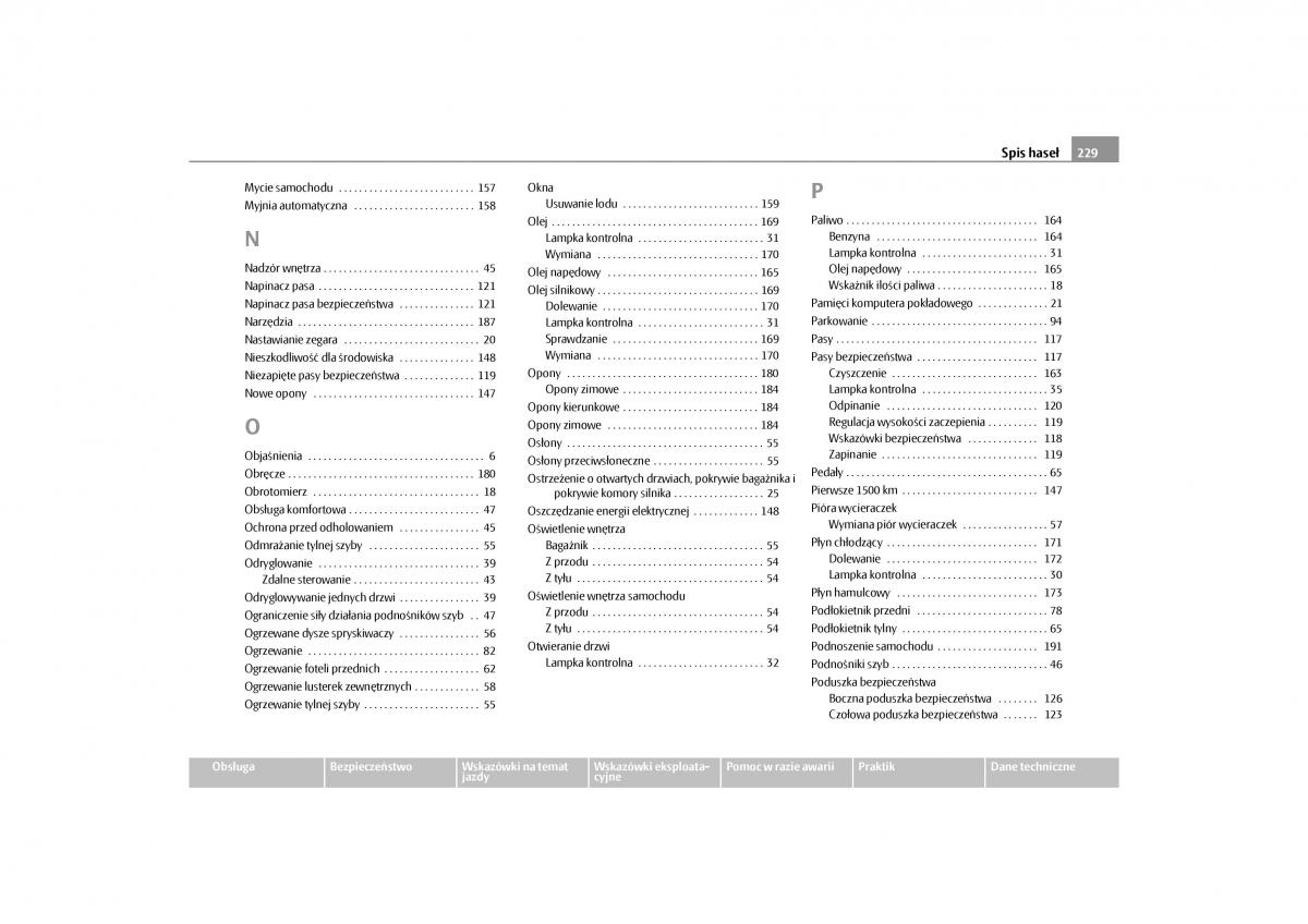 Skoda Roomster instrukcja obslugi / page 231