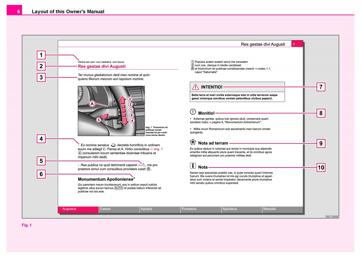 manual  Skoda Superb I 1 owners manual / page 7