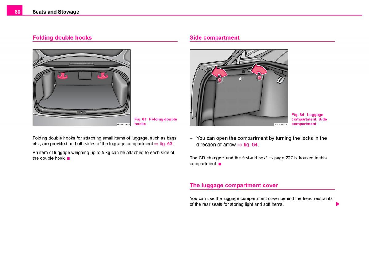 Skoda Superb I 1 owners manual / page 81