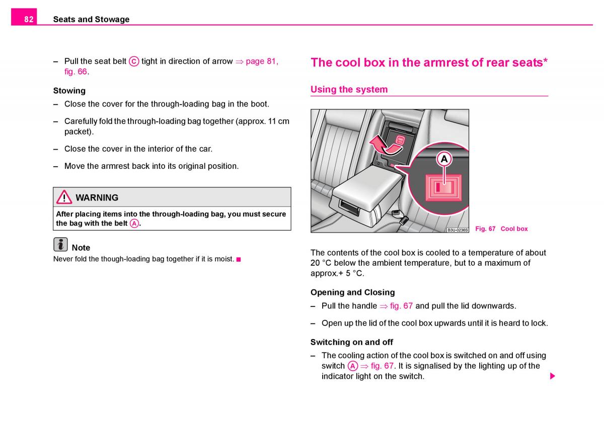 Skoda Superb I 1 owners manual / page 83