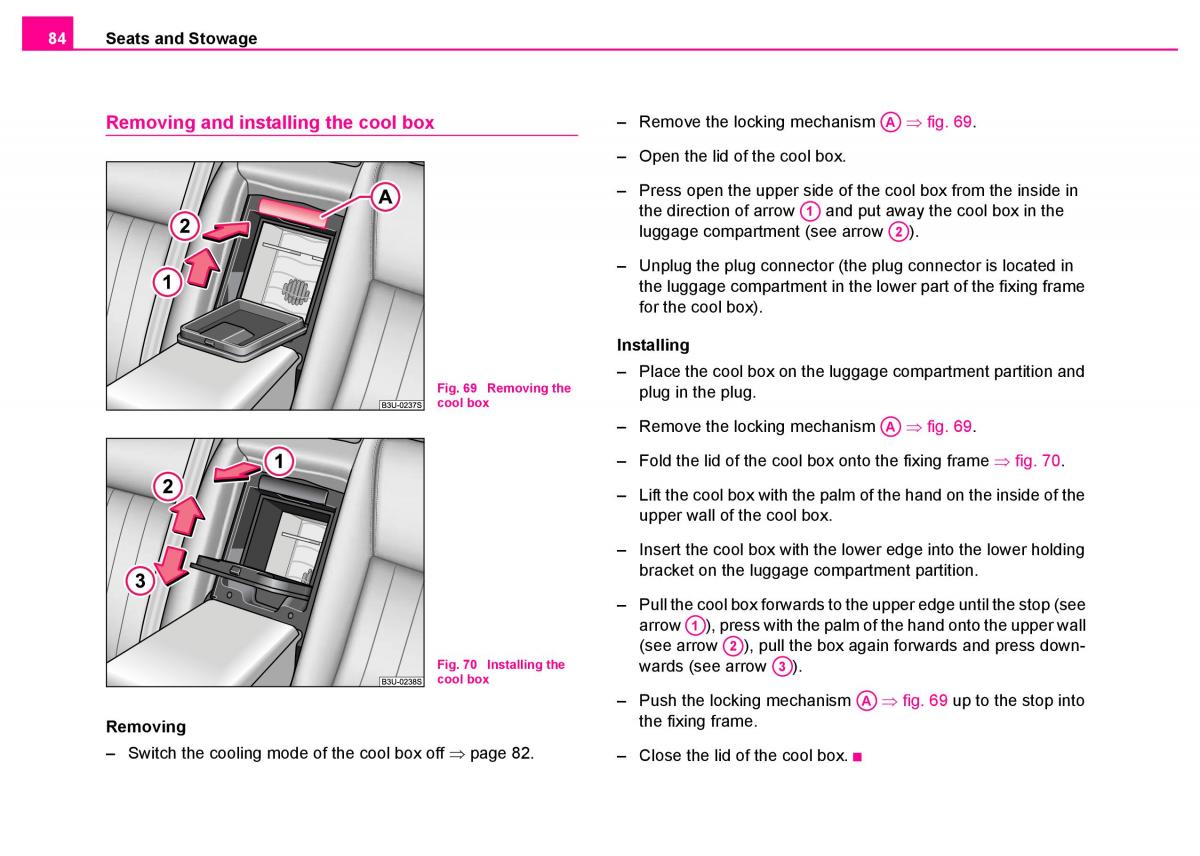 Skoda Superb I 1 owners manual / page 85
