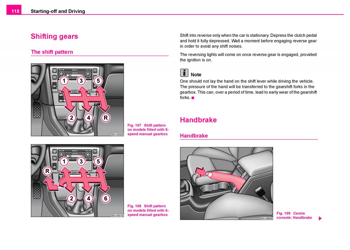 Skoda Superb I 1 owners manual / page 119