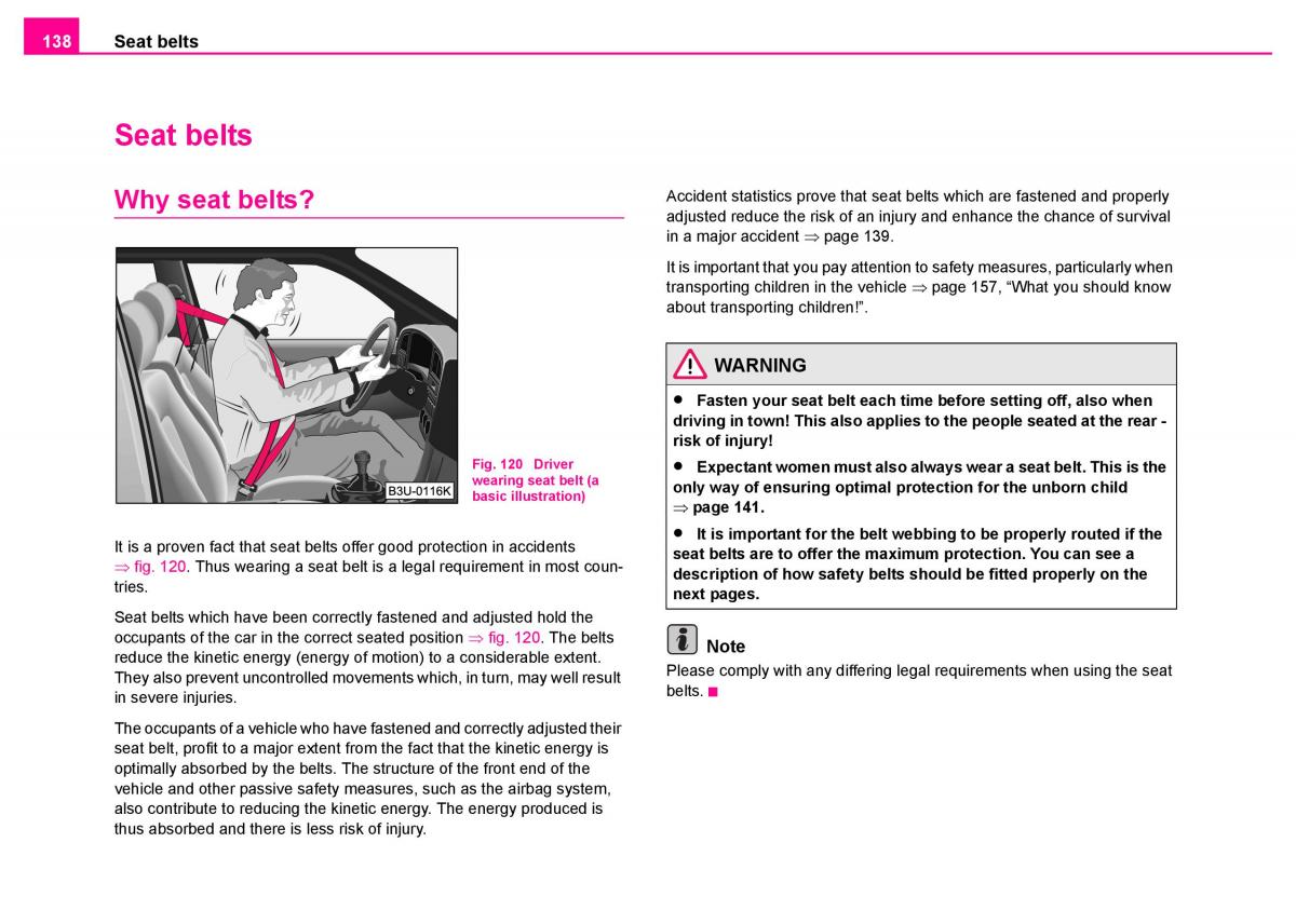 Skoda Superb I 1 owners manual / page 139
