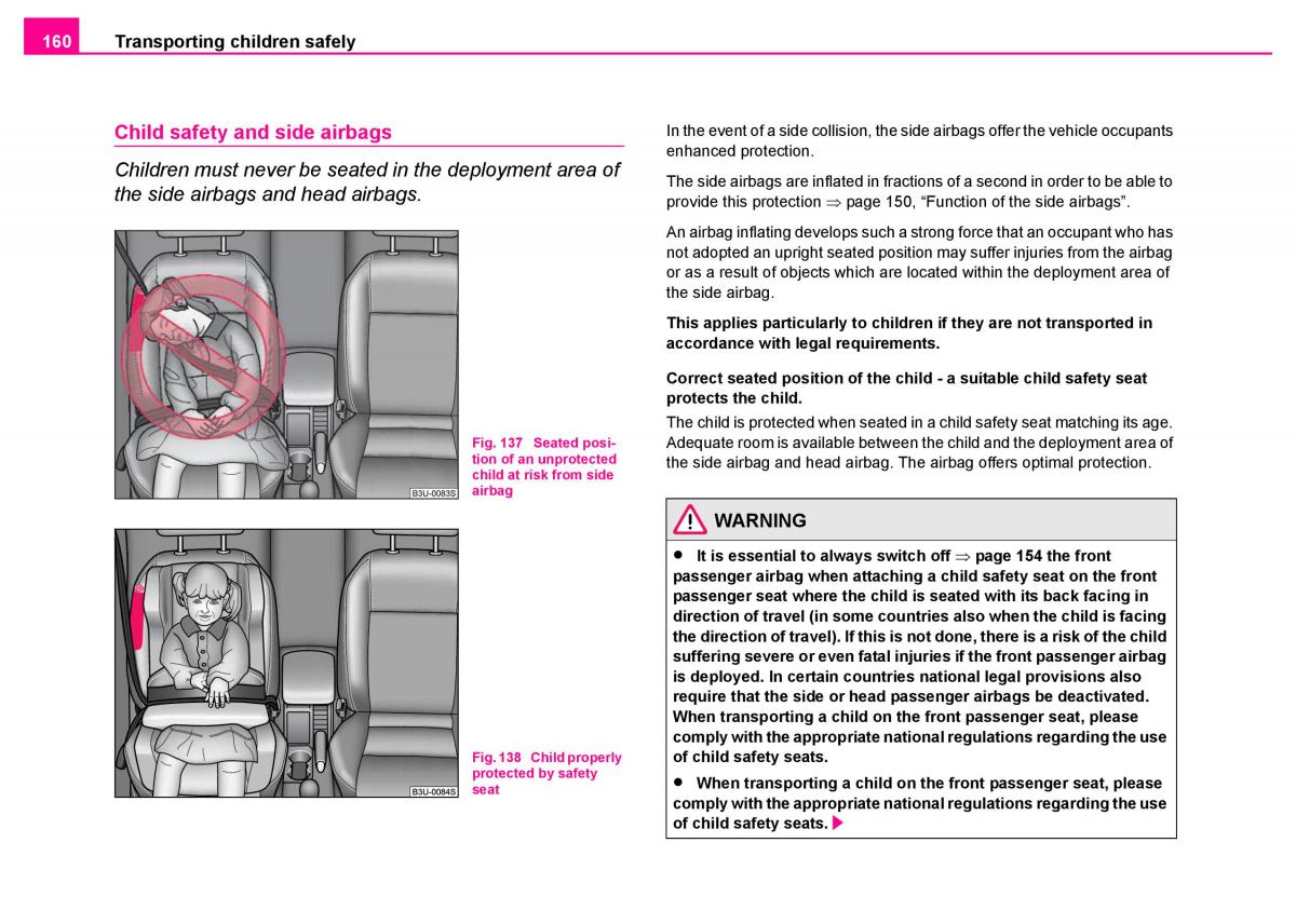 Skoda Superb I 1 owners manual / page 161